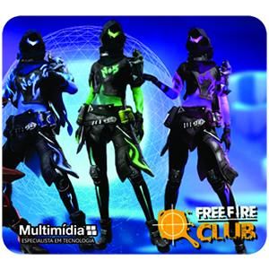 Multimidia  Mouse Pad Gamer Multimidia Free Fire Club