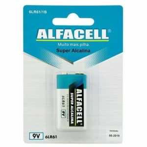 Bateria 9v Alfacell 6lr61/1b Super Alcalina